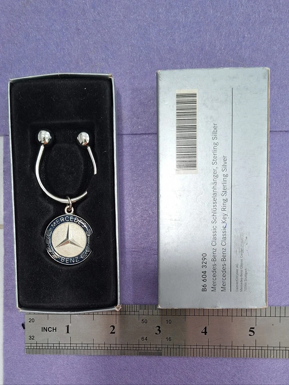 Genuine Mercedes Benz Classic Collection Made in Germany. 925 Sterling Silver.